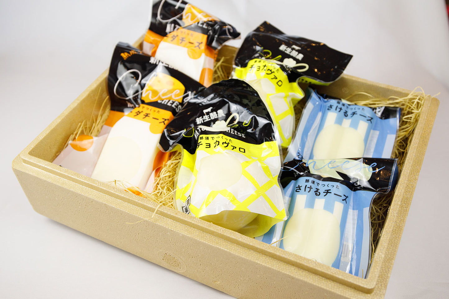 新生酪農 那須でつくったゴーダチーズ、さけるチーズ、カチョカヴァロ